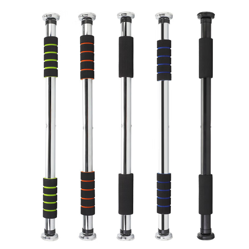 Zhizhou home indoor fitness equipment without punching door horizontal bar pull-up door frame trainer color strip without installation thickening bar 64-100cm