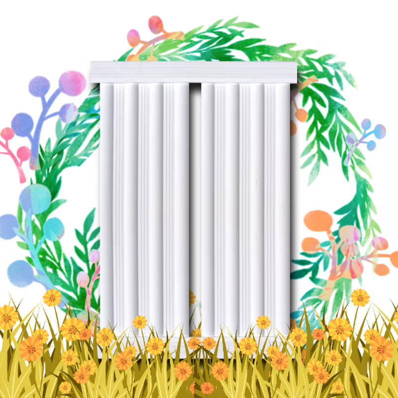 Aijijia 400 high aluminum alloy radiator household water heating radiator private house bungalow rural boiler self-heating wall-mounted height 400mm*4 columns one inch diameter one inch diameter