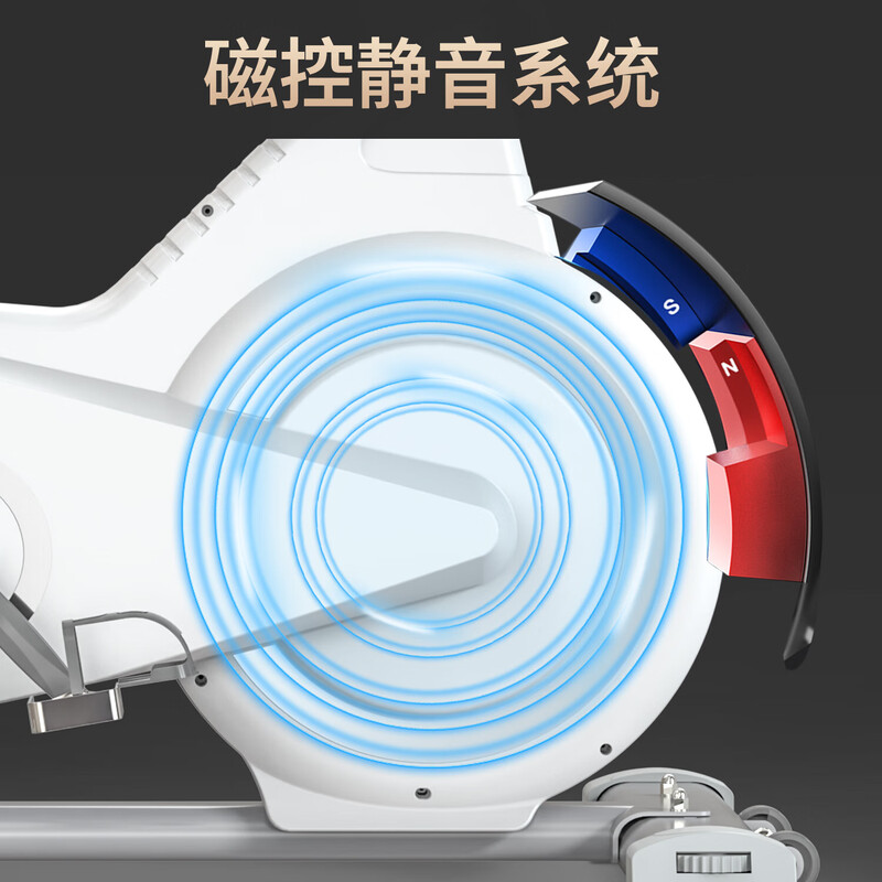 Konais Spinning Bike Sweat Magnetic Controlled Home Silent Exercise Bike for Fat Loss and Weight Loss Black Full Package Gym Magnetic Version + Heart Rate Monitoring + Anti-Slip Mat + Bluetooth APP