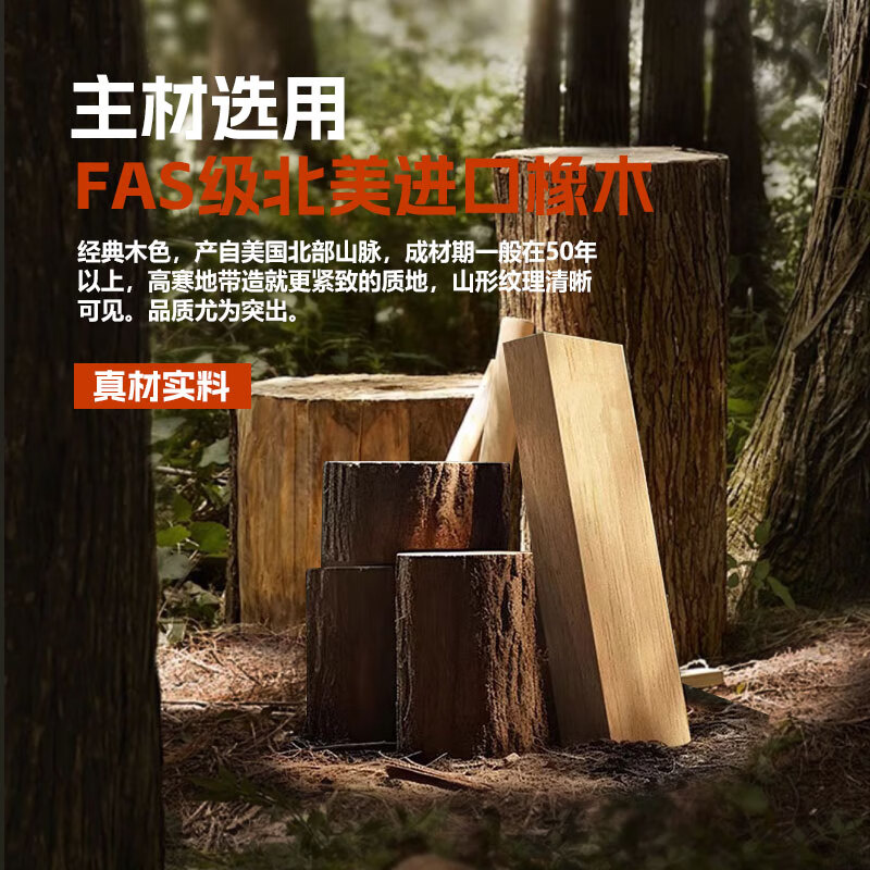 Jian Mu 0 aldehyde wardrobe customized 100% pure solid wood one door to top oak wardrobe bedroom home master bedroom handle free wardrobe 2.2 meters six door wardrobe 2.1 meters high one cabinet to top