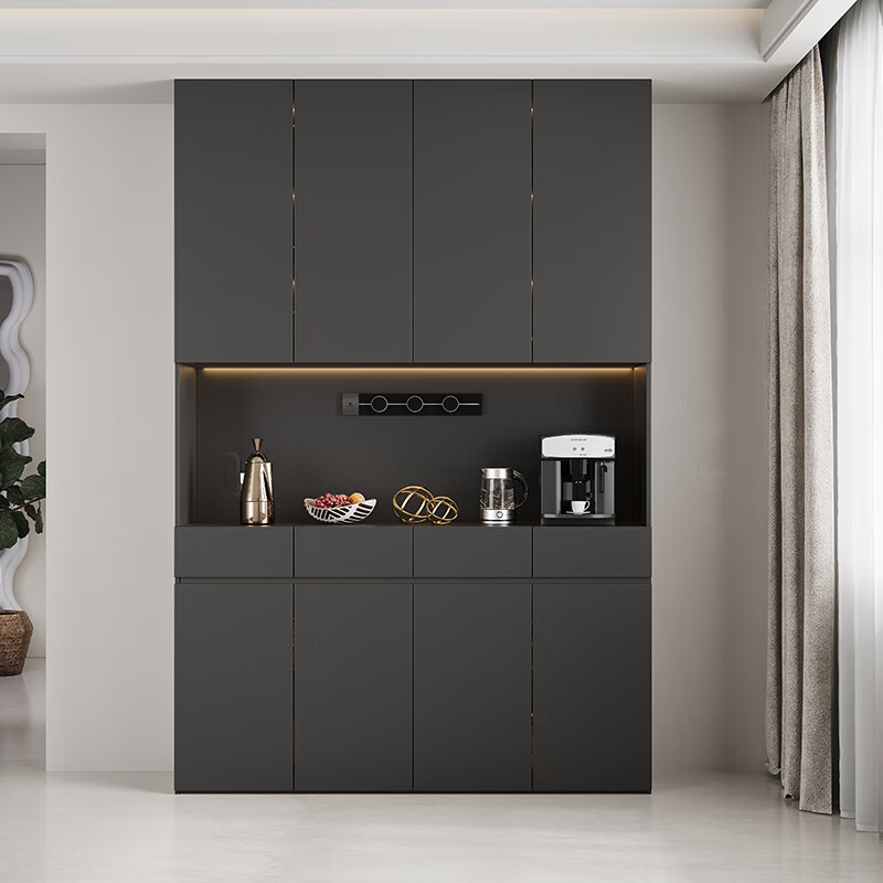 Momica ENF grade custom-made sideboard and dining table integrated 2.5/2.6/2.7/2.8 meters high cabinet wine cabinet storage cabinet 1.4 meters long * 2.6 meters high four-door sideboard six doors
