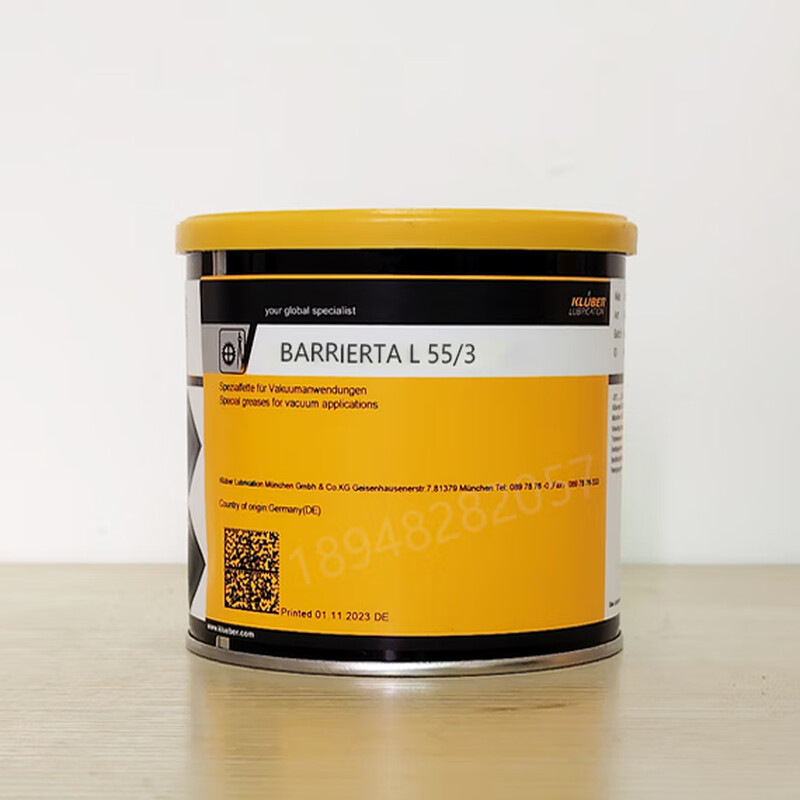 KLUBER BARRIERTA L 55/0 1 2 3 perfluoropolyether high temperature grease BARRIERTA L 55/0 (800G)