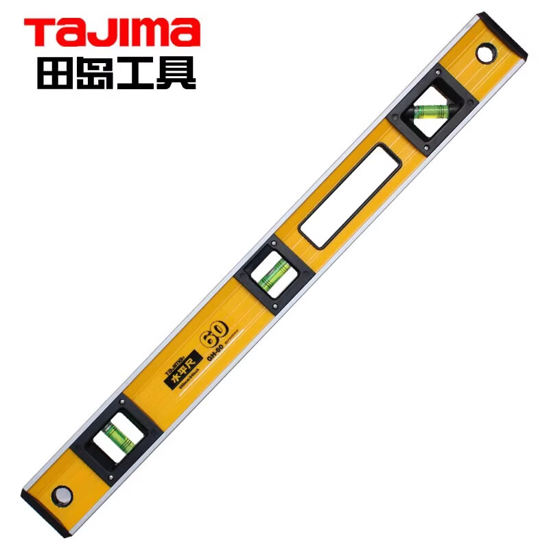 Tajima Tajima level heavy-duty anti-fall high-precision level ruler vertical meter GH-60/90/120/180 GH-60 (600mm) reinforced heavy-duty 100