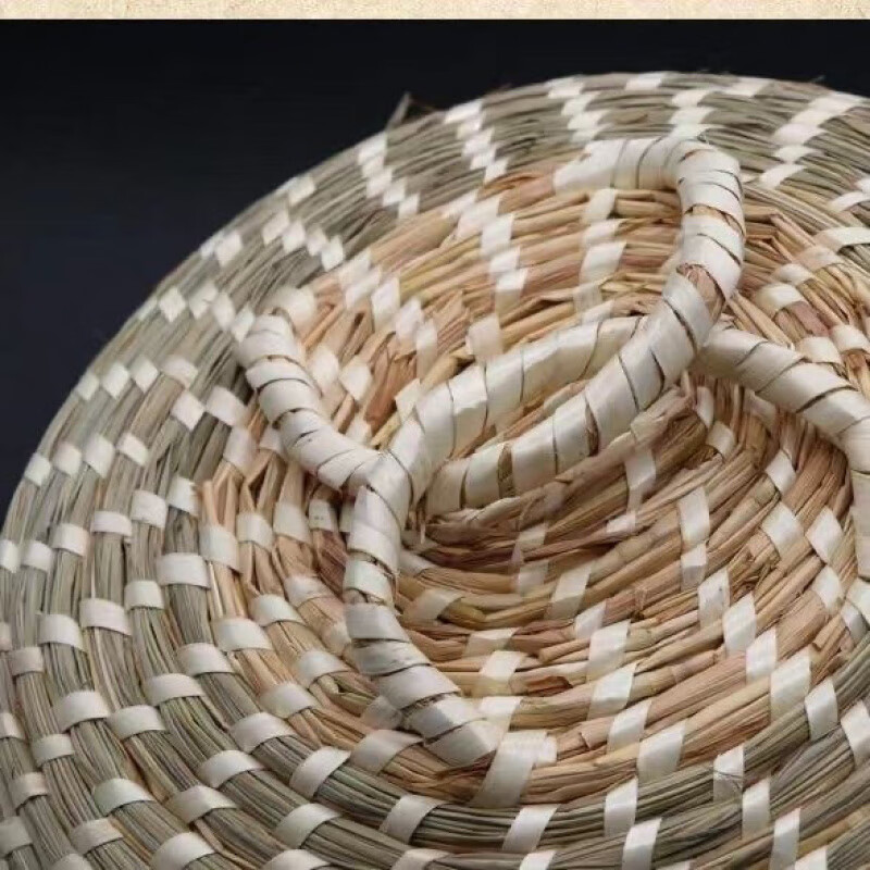 Meikejie Pot Lid Straw Bridle Bamboo Steamer Deepened and Height Straw Hat Steaming Lid Steamer Universal Cage Cap Pot Round Lid Universal 28 cm according to the inner diameter of the pot mouth Ordinary style without edging