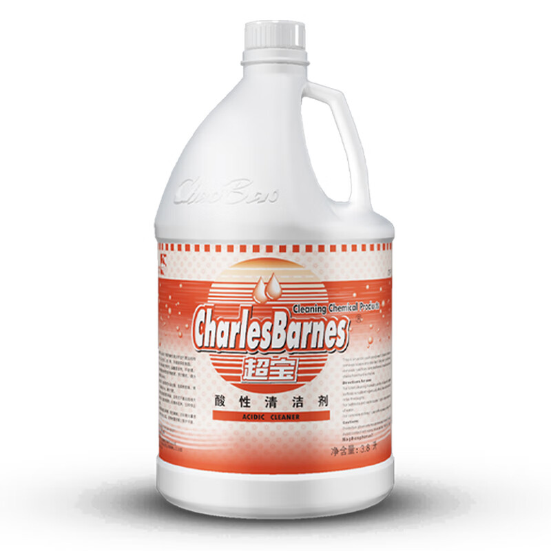 Chaobao Clean Acidic Cleaner Powerful Rust Remover Toilet Cleaner Tile Marble Floor Decoration Cement Stains Decontamination Detergent 3.8L Large Bottle DFF019 1 Bottle Chaobao Acidic Cleaner