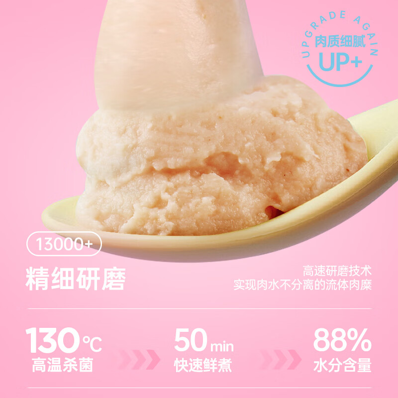 Langqin cat snacks cat strips 15g*10 pieces 0 gel 0 preservative chicken salmon flavor adult cat hydrating meat puree wet food