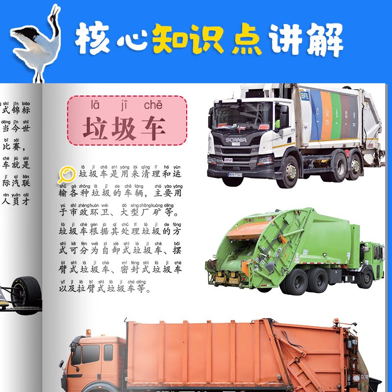 Free shipping for one piece Children's eyes view the world 4 volumes National functional vehicle building logo Children aged 4-8 years old see pictures and recognize objects Kindergarten enlightenment early education picture book encyclopedia full set of color pictures and phonetic notation