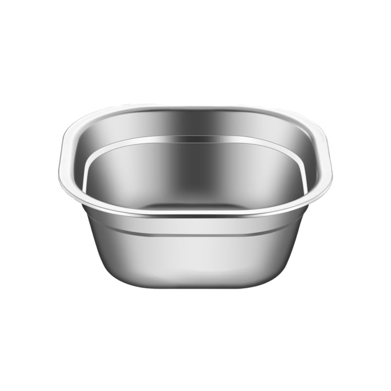 Zwilling German Seiko Stainless Steel Square Basin 316 Square Wash Basin Leak Basin Set Punching Basket Filter Basin Drain Basket Washing 22cm Square Basin