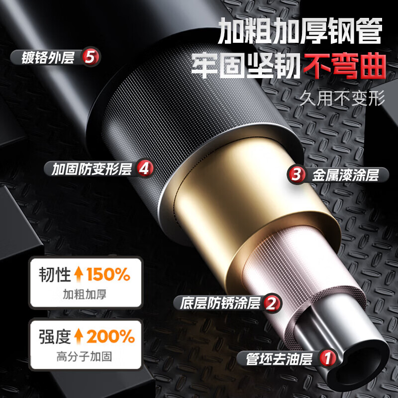 XTEP (XTEP) household horizontal bar indoor pull-up device household punch-free household door horizontal bar adult fitness equipment boom patented short style - strong load-bearing 70-100cm + hanging ring patented certification is more stable and safer. Get 10% off if you get a fake