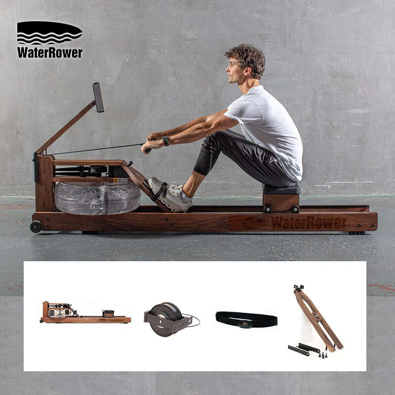 WaterRower DL Fat Donglai same water resistance rowing machine home fitness equipment SmartRow smart set walnut model (rowing machine + SmartRow Bluetooth module