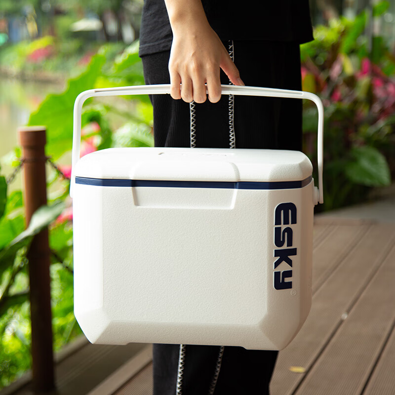 ESKY car insulated outdoor refrigerator 15L camping picnic food thermal freezer portable stall ice bucket