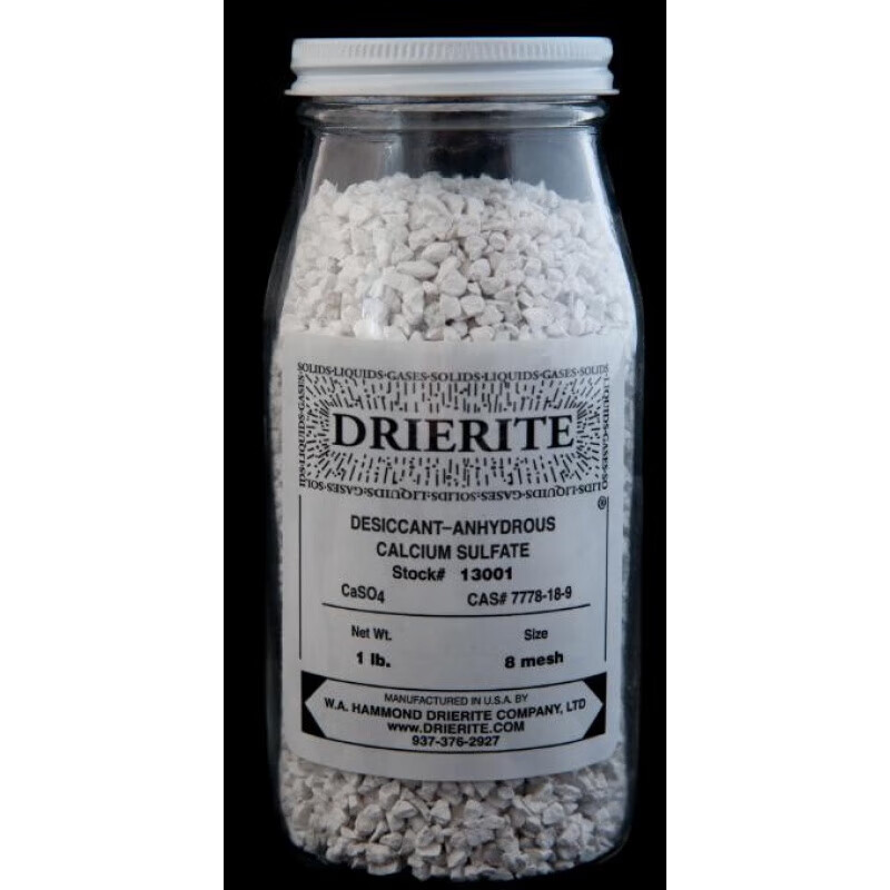 Official authorized agent of anhydrous calcium sulfate indicator desiccant Drierite23001/13001 single bottle for non-indicative use 1 pound 454g/bottle