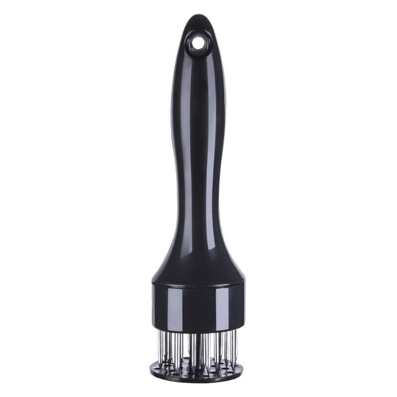 Wucui household tendon tenderizing needle, pork chop, chicken chop, chicken wing, meat loosening needle, meat hammer, stainless steel steak hole punch, pig skin insert, quick meat loosening needle, black 1 piece