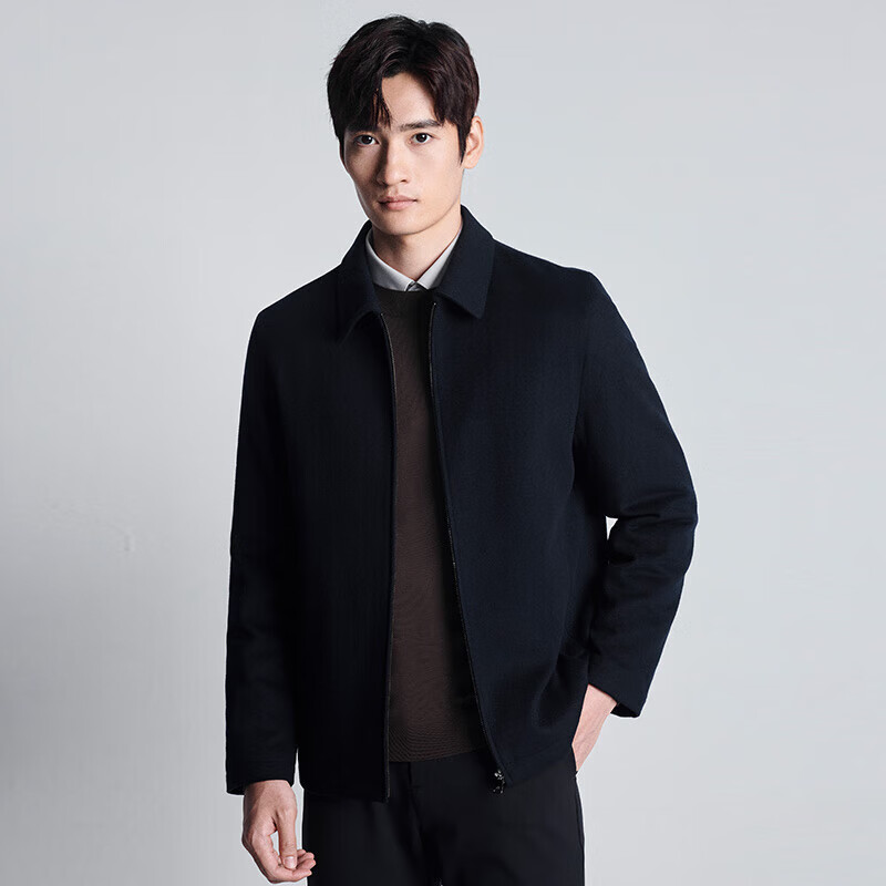 Angel Bird Executive Jacket Men's Removable Down Liner Wool Jacket ESV233003U Navy Blue XL-50