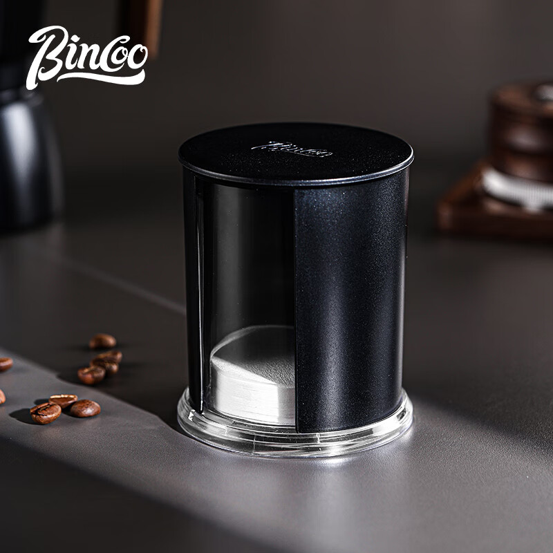 Bincoo Italian coffee filter paper storage box dust-proof filter paper box coffee machine handle round powder bowl filter paper universal