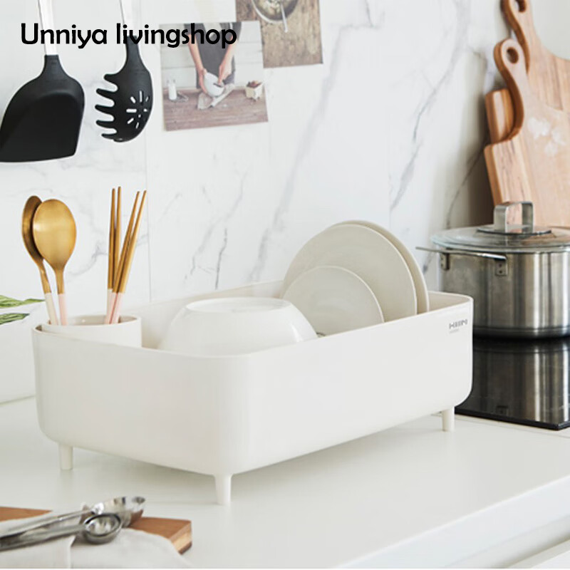 Manesen Korea direct mail dish rack drain rack pool dish storage rack drain rack kitchen dishes and chopsticks drain basket dish drain rack_390_x_260_x_130mm