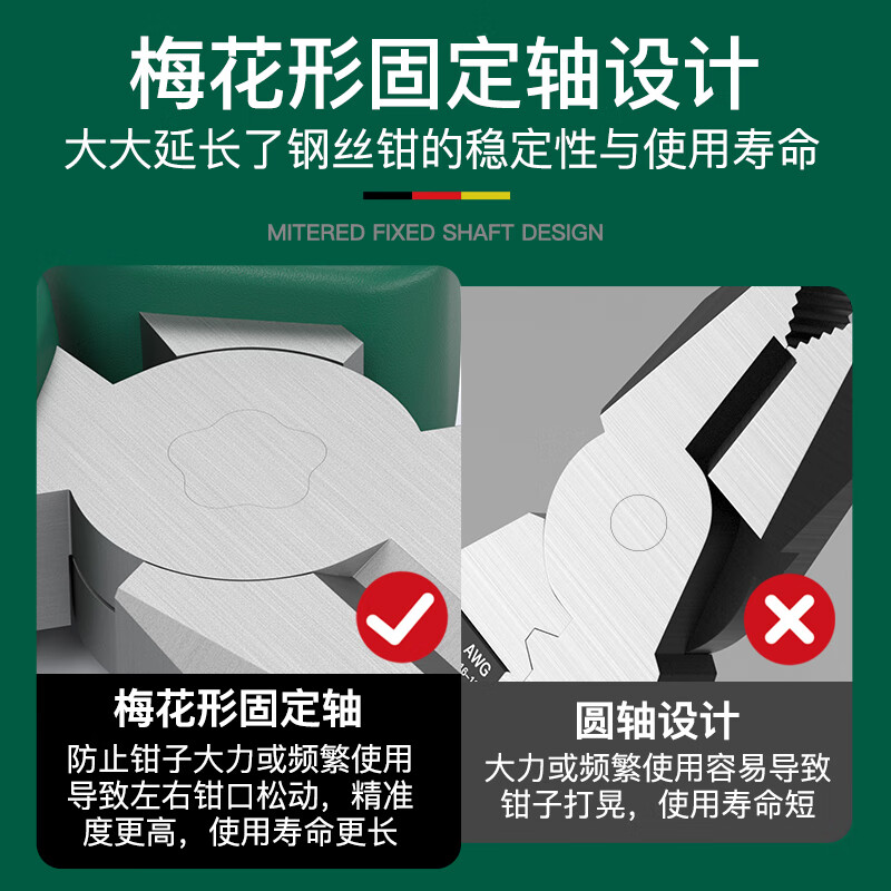 Bosch (BOSCH) industrial grade pliers vise German wire pliers needle nose pliers diagonal nose pliers labor-saving clamping electrician tools industrial grade wire pliers 180mm