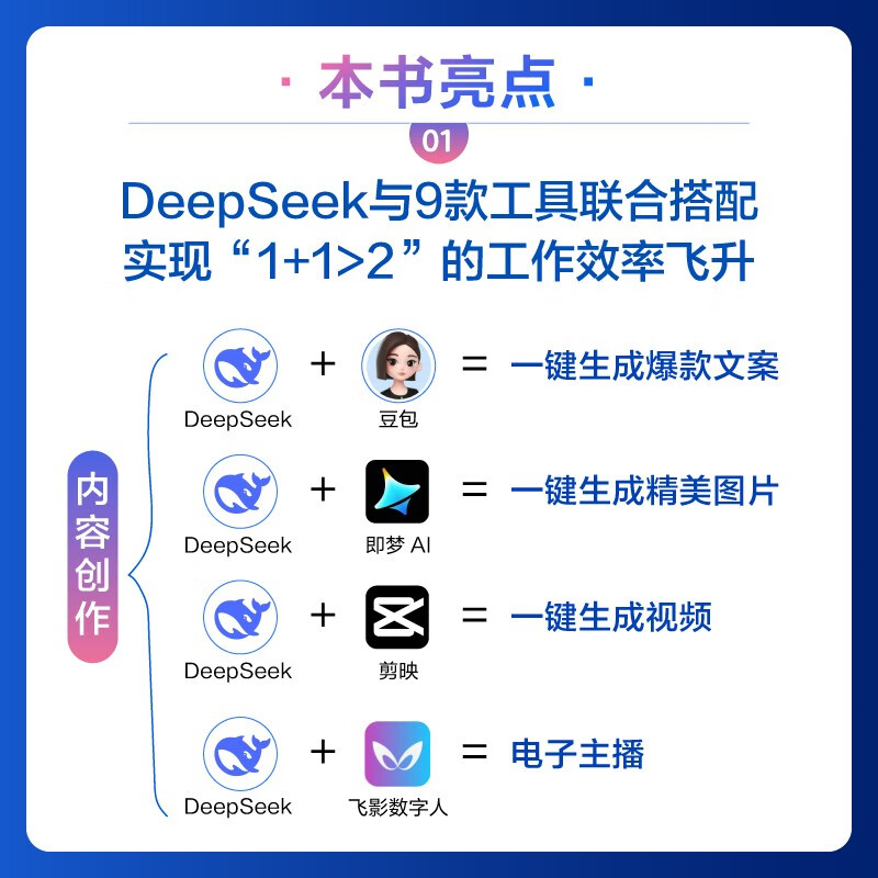 AI Super Partner DeepSeek+ Agent Practical Manual (two-color printing) DeepSeek+Manus+Coze Practical Combat, AI efficiency improvement tool, build an agent assistant from 0 to 1, efficient delivery, free resources continuously updated, expert Q&A