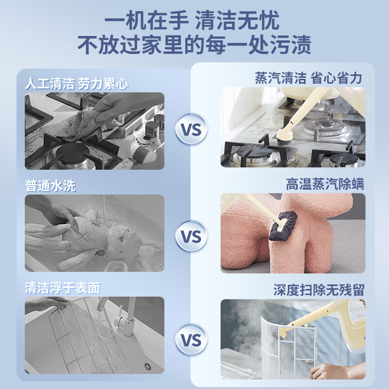 Sapphire Sapphire household high temperature and high pressure steam cleaner disinfection machine whole house cleaning range hood washing machine air conditioning carpet cleaning sofa cleaning multi-functional all-in-one machine double 11 120 high temperature and high pressure dissolving dirt and deodorizing