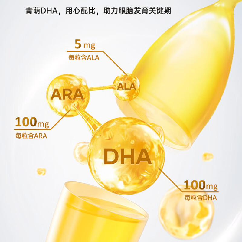 Anray DHA Algae Oil Gel Candy DHA Content 100mg 5 capsules Sweet Orange Flavor