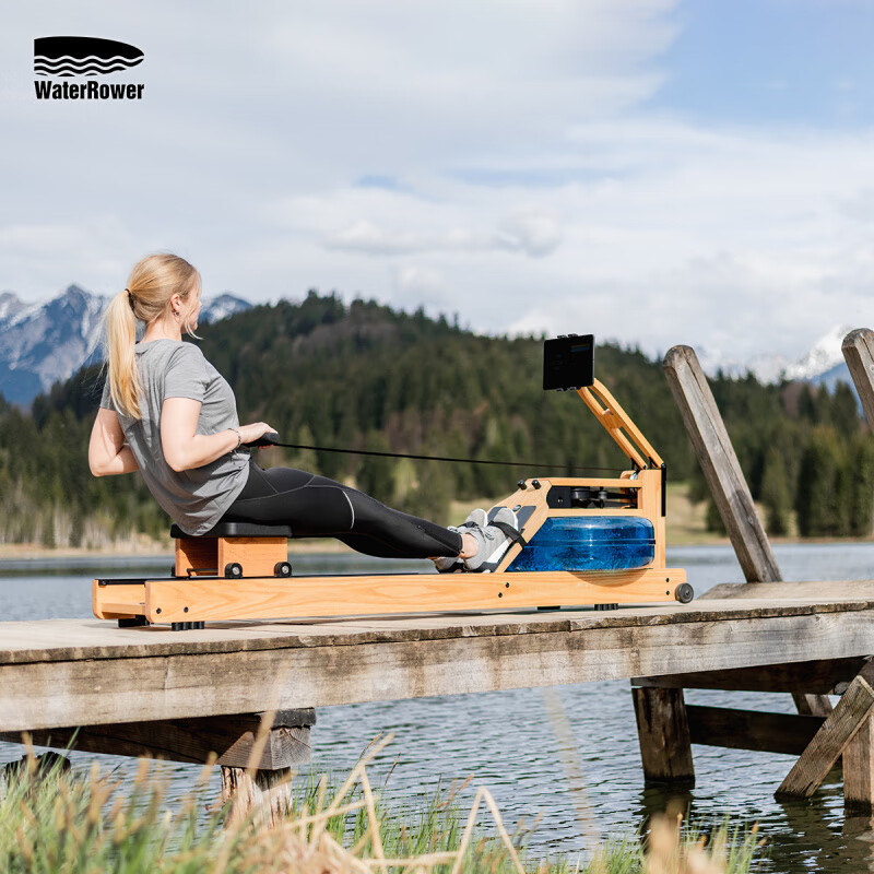 WaterRower DL Fat Donglai same water resistance rowing machine home fitness equipment SmartRow smart set walnut model (rowing machine + SmartRow Bluetooth module