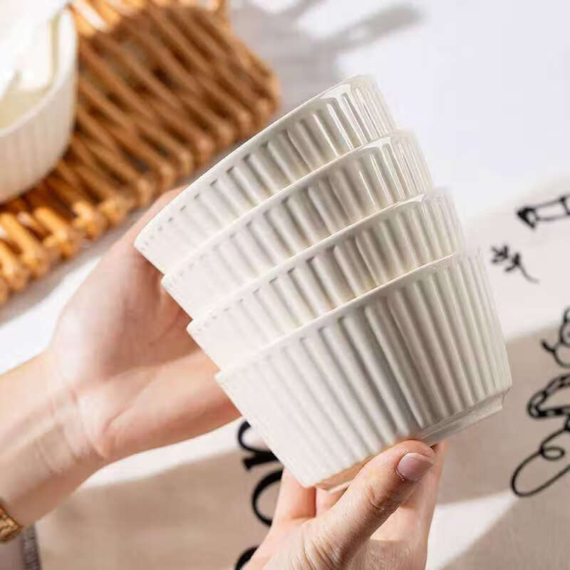 Cream-style dish set, new household high-value ceramic tableware, bowls, plates, chopsticks, light luxury, high temperature resistance, 7-inch American plate, cream color, 2-piece set