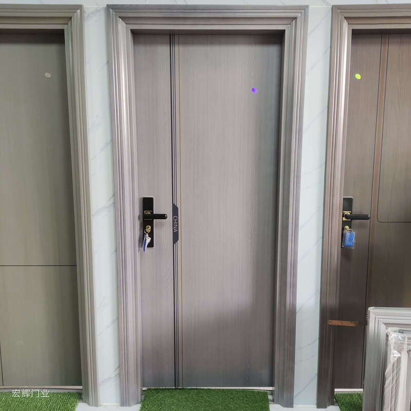 Wen Yijia Foshan manufacturer zinc alloy room iron sheet painted galvanized rental house self-built house bedroom door study room home sound insulation 8061 model 88*205*13 inner opening left lock