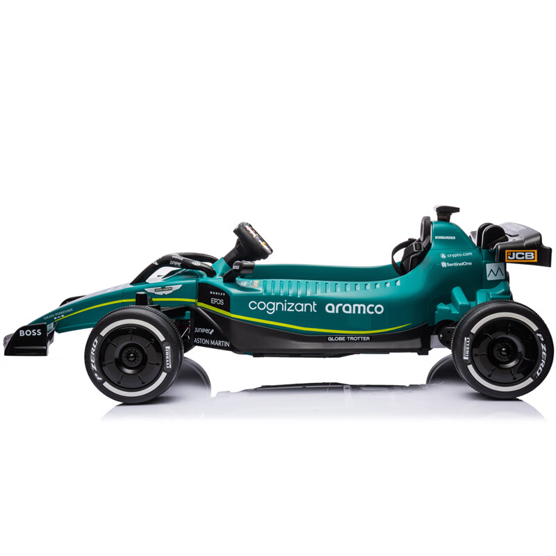 BeRica Aston Martin authorized F1 children's electric car kart remote control toy car 3-6th birthday gift