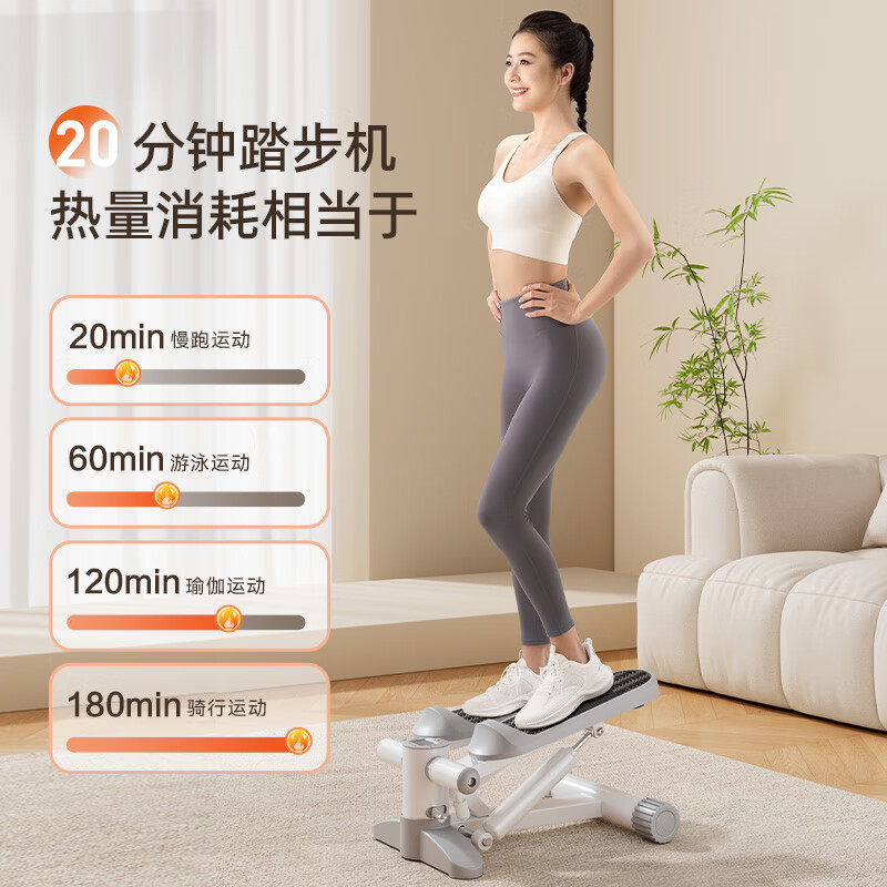 Merrick (MERACH) stepper artifact sports equipment home fitness equipment small in-situ stepper silent basic model silent and compact - load capacity 200 pounds - 1