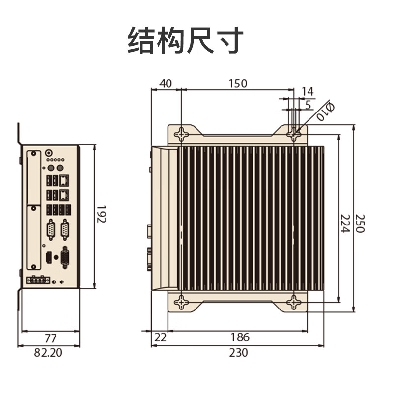 ADVANTECH Advantech MIC-770V3W embedded industrial computer/i5 12400/16+1T/120W adapter MIC-770V3W-00A1-125516ST1-HY