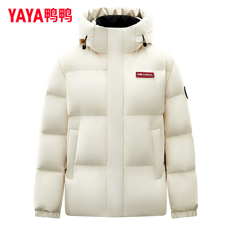 Yaya (YAYA) Sun Yingsha same style down jacket for women short 2025 winter new couple warm and cold-proof thickened jacket for men HY starry sky black M (170)