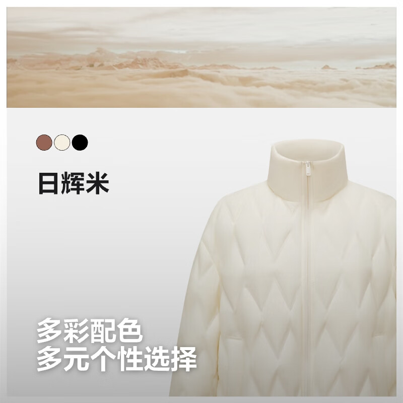 Bosideng 25 Years Down Jacket Women's Autumn and Winter 90 Fleece Thin Stand-up Collar Liner Loose Short Casual Versatile Jacket