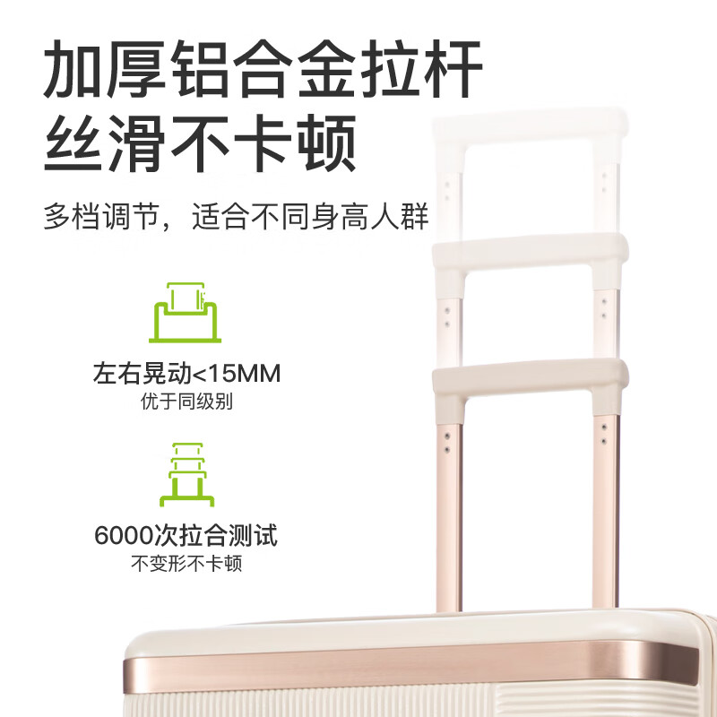 Juanling suitcase trolley case small boarding suitcase for male and female students large capacity thickened password box next day delivery suitcase off-white TSA password lock + double-layer explosion-proof zipper PC three-layer thickened 20 inches - boarding suitcase - portable suitcase on the plane Export to domestic sales