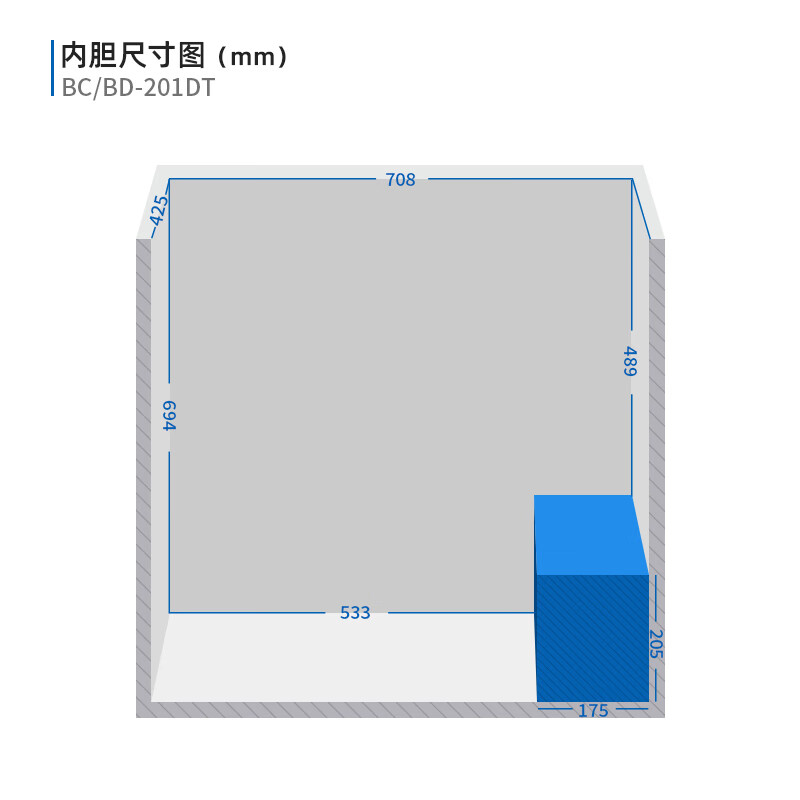 MeiLing antibacterial and frost reducing 201 liter single temperature household freezer ultra-thin 84.1% frost reduction first level energy efficiency cryogenic quick freezing 120 hours power outage protection BC/BD-201DT white trade-in white 201 liter BC/BD-201DT