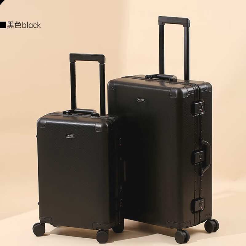 CK manufacturer all-aluminum magnesium alloy suitcase trolley case for men and women metal boardable suitcase leather suitcase red 20 inches