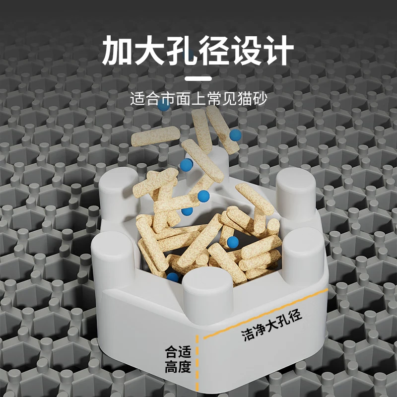 Crazy owner cat litter box mat, extra large anti-bringing out double-layer EVA sand control mat, non-slip sand filter mat, wear-resistant and scratch-resistant cat supplies