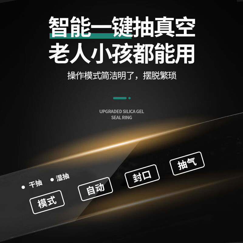 Vacuum sealing machine Formaden vacuum sealing machine food preservation machine plastic bag small double pump vacuum machine packaging double pump black + 20*25cm*100 pieces double