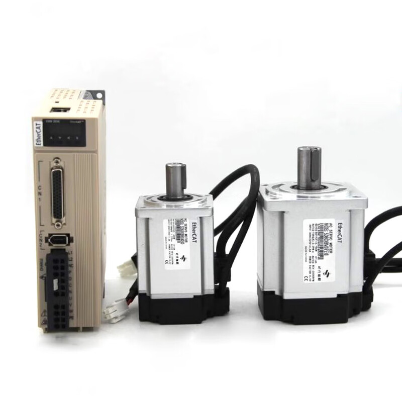 Yue Changsheng 60/80/110/130 AC servo motor set 400W750W bus ECAT/communication 485 driver 80 servo 2.4NM750W3000 turn set bus Ethercat multi-turn horizontal use