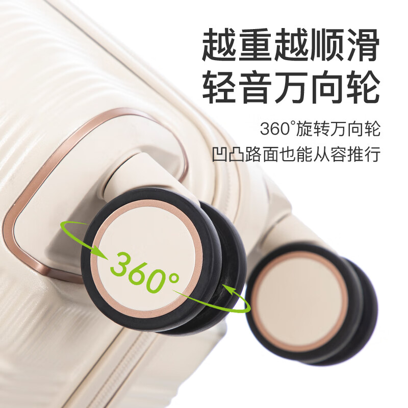 Juanling suitcase trolley case small boarding suitcase for male and female students large capacity thickened password box next day delivery suitcase off-white TSA password lock + double-layer explosion-proof zipper PC three-layer thickened 20 inches - boarding suitcase - portable suitcase on the plane Export to domestic sales