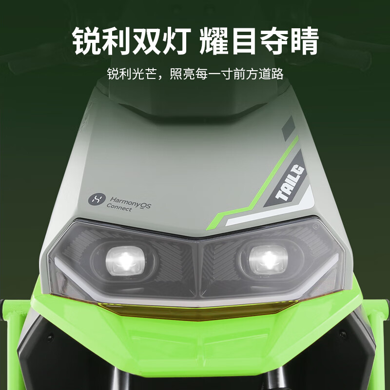 Tailing Electric Motorcycle Chaser High Performance Long Range Electric Vehicle 2000W Intelligent High Speed Electric Motorcycle 72V38Ah Large Battery Takeaway Transportation Battery Vehicle Matte Gray Gold