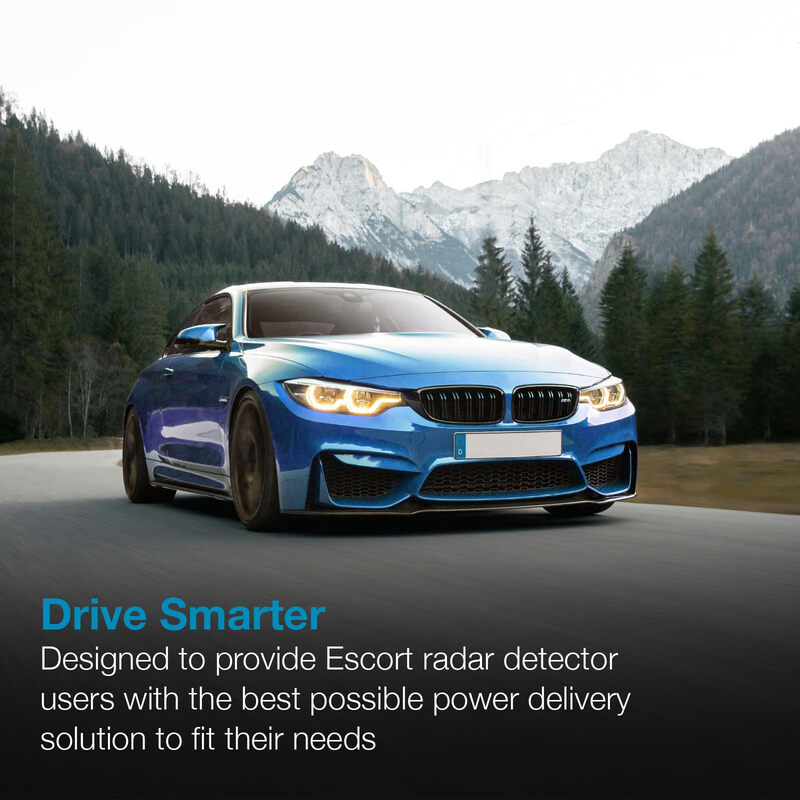 Escort radar detector power cord OBDII to RJ11 plug and play compatible with multiple models