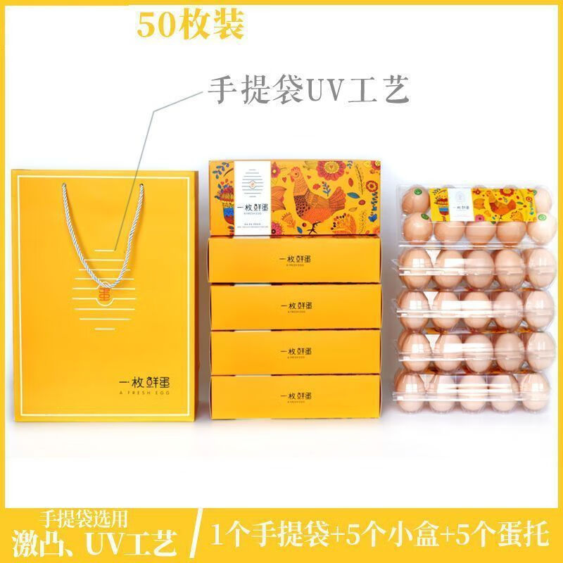 Runhuanian native egg packaging box, firewood egg gift box, universal portable green shell egg, stupid egg gift box box customization, customization of egg packaging box