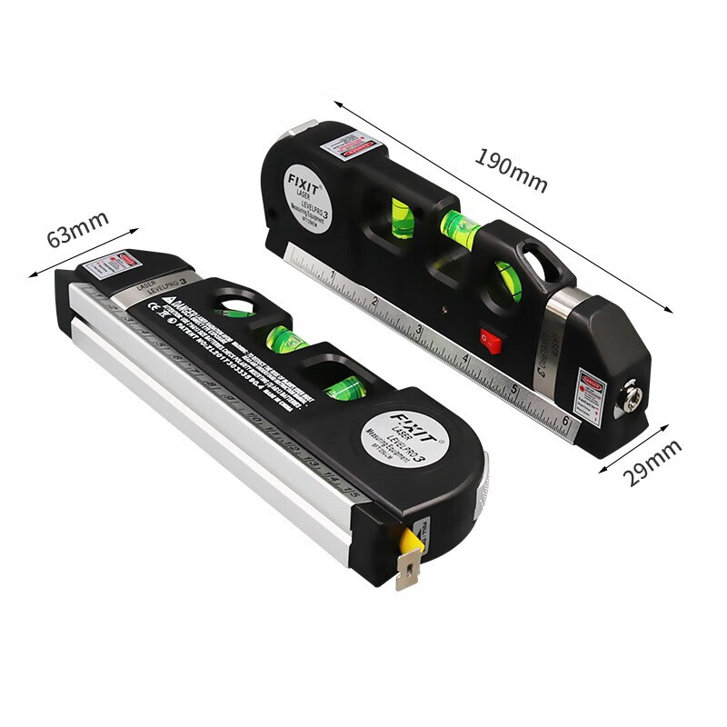 Honggong Electronics Laser Level High-precision Multi-Function Infrared Decoration Level with Tape Measure Laser Wiring Instrument