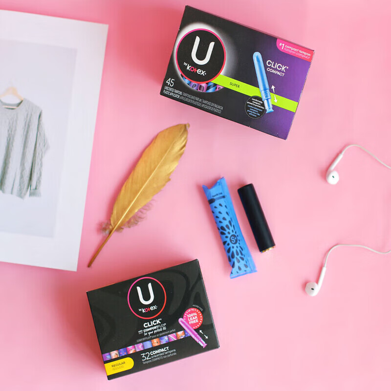 Kotex has ready-made U.S. tampons, swimmable plastic short-tube tampons, no odor, 6 boxes in a box, super plus, large quantities, others