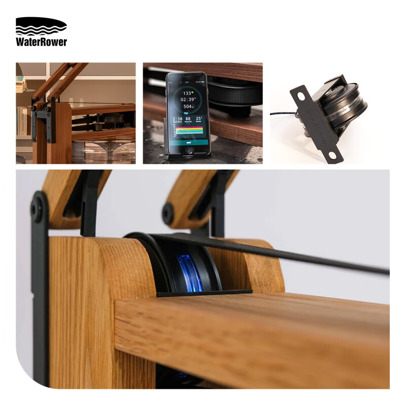 WaterRower DL Fat Donglai same water resistance rowing machine home fitness equipment SmartRow smart set walnut model (rowing machine + SmartRow Bluetooth module