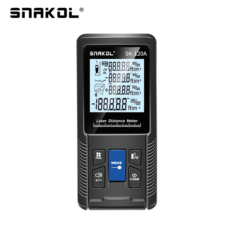 SNAKOL laser rangefinder high-precision handheld laser ruler electronic infrared measuring ruler distance instrument measuring room green light SK-70A70m