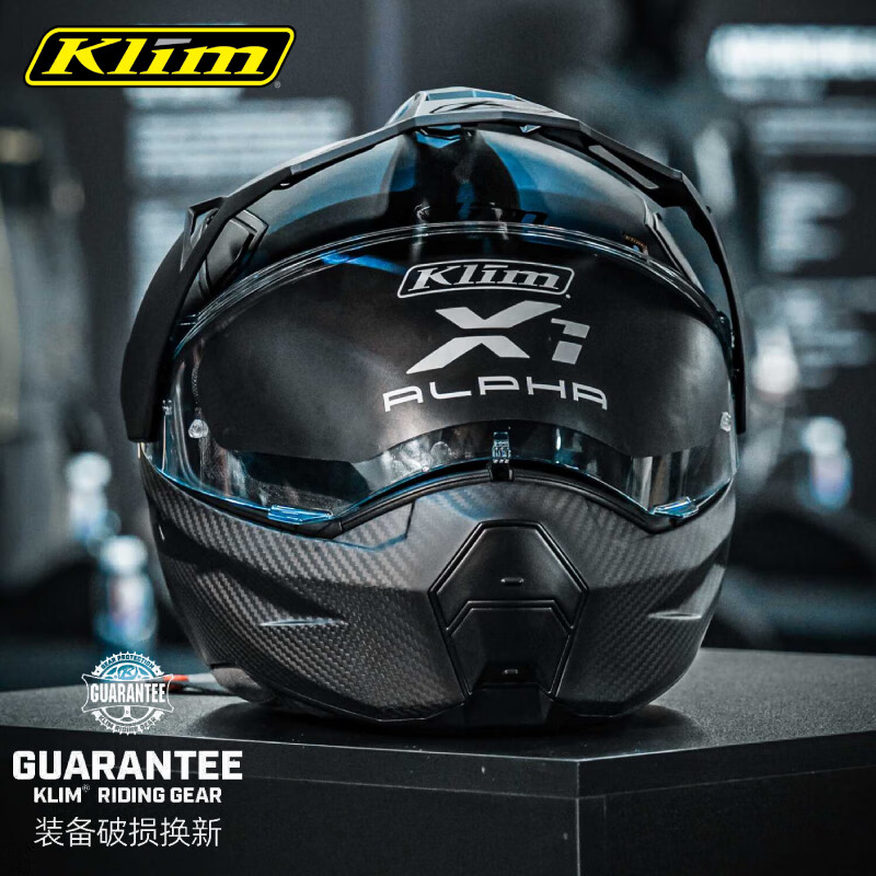 KLIM X1 Alpha rally helmet motorcycle helmet motorcycle ADV off-road carbon fiber full-face helmet new X1 Alpha matte black XXL