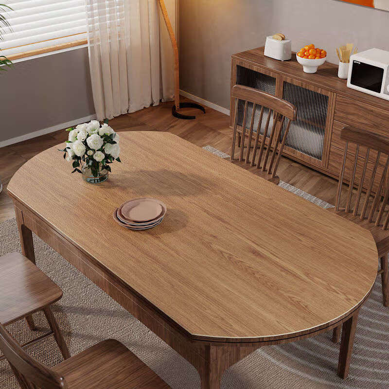 Yusenyi 2025 table mats, middle table mats, several tablecloths, waterproof and oil-proof, no-wash table mats, A4087 wood--grain 90x180cm