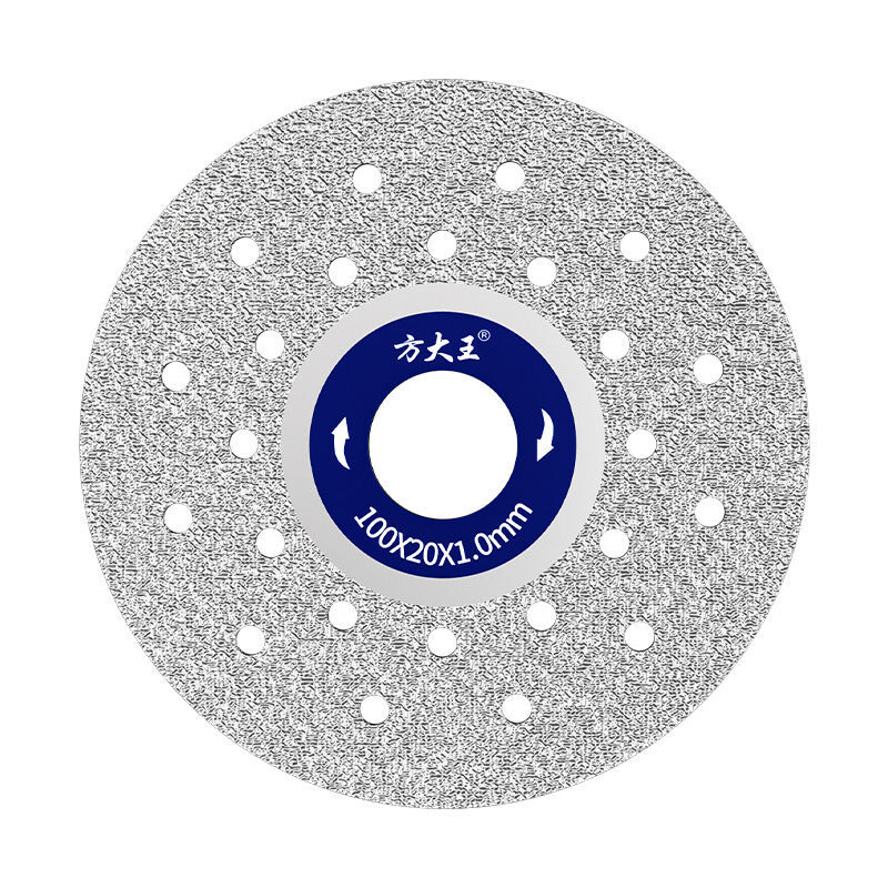 Fangdawang rock plate cutting piece, ceramic tile trimming stone flat grinding 45 chamfering and bevel cutting grinder grinding piece, dual-purpose sharp, industrial grade emery + reducing ring, 2 pieces