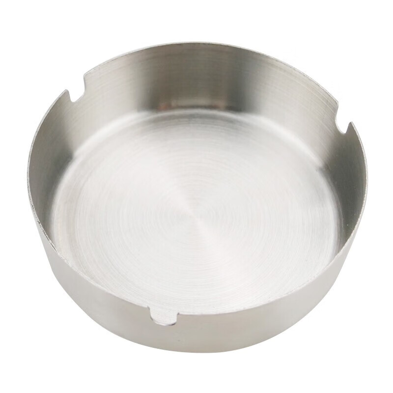 Bingyu BYlj-124 thickened stainless steel commercial ashtray cleaning ashtray metal ashtray smoking set ordinary style 3 pieces